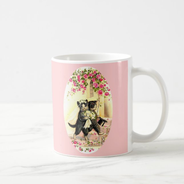 Kattunge Bröllop Kaffemugg (Höger)