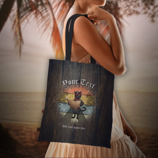 Kattunge Buccaneers Sunset Quest Tygkasse (Kitty Buccaneer's Sunset Quest Tote Bag)