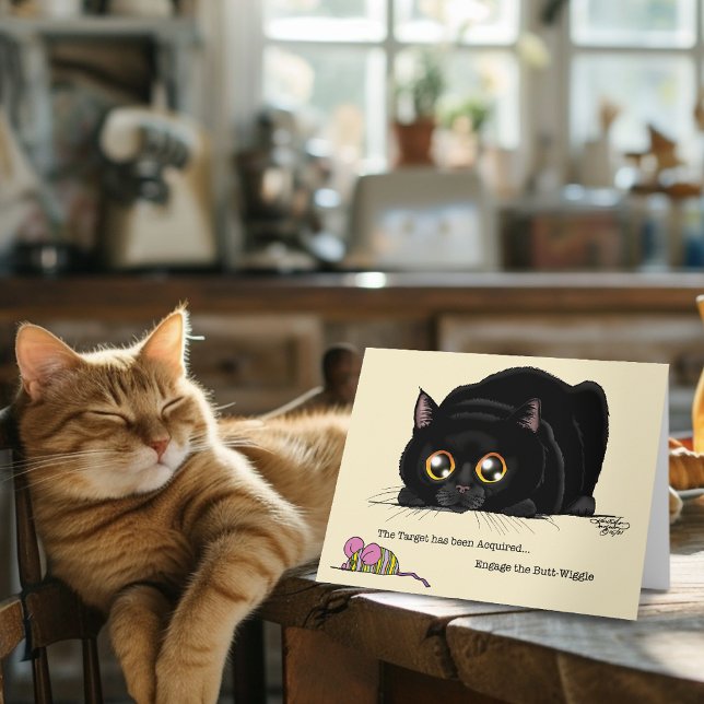 Kattunge Butt-Wiggle Kort (Skapare uppladdad)