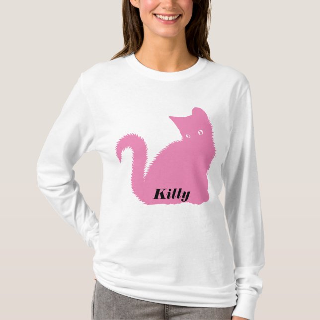 Kattunge Byte Färg T Shirt (Framsida)