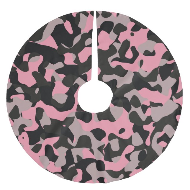 Kattunge Camo Julgransmatta Borstad Polyester (Framsidan)