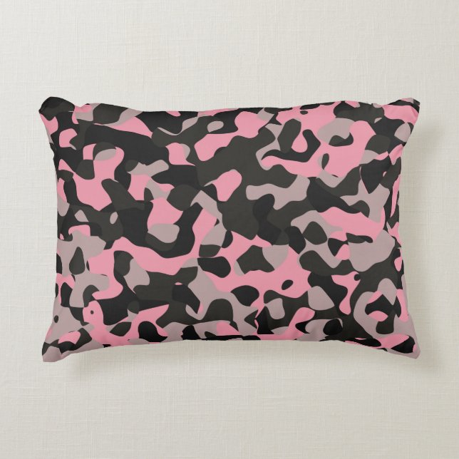 Kattunge Camo Prydnadskudde (Framsidan)