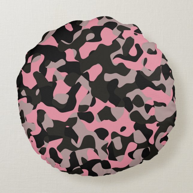 Kattunge Camo Rund Kudde (Baksidan)