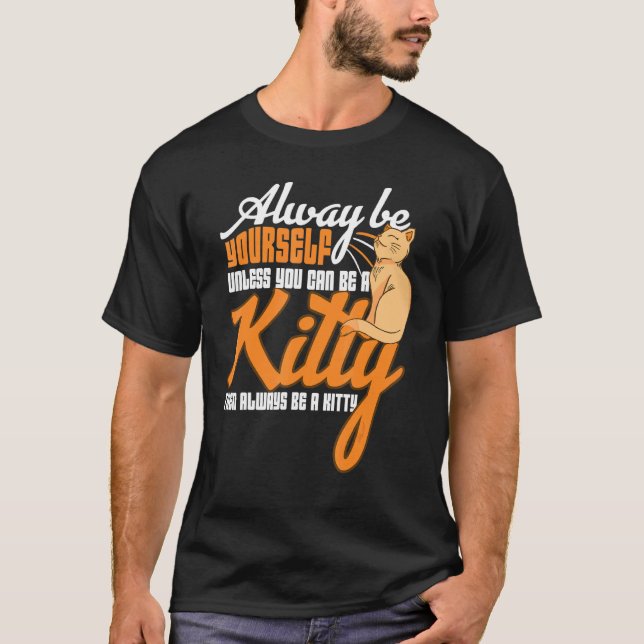 Kattunge Cats Kärlek Meow Pet Cute Kitten T Shirt (Framsida)