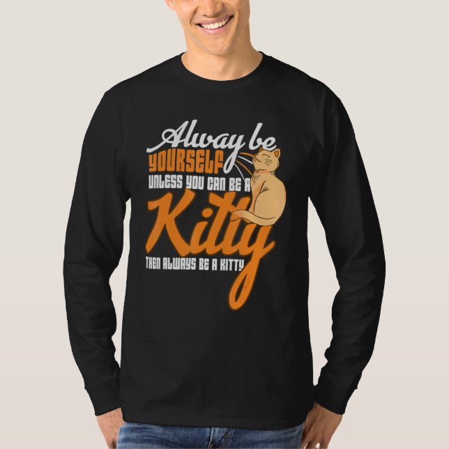 Kattunge Cats Kärlek Meow Pet Cute Kitten T Shirt (Framsida)