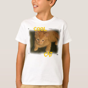 Kattunge ’COOLA CAT’ Kids Basic T-Shirt