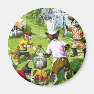 Kattunge Cousins Fishing Resa Magnet