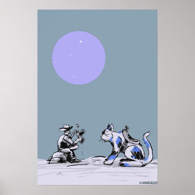 Kattunge Cowboy Poster (Framsidan)