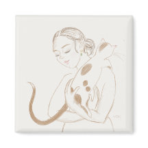 Kattunge Cuddles Magnet