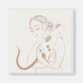 Kattunge Cuddles Magnet