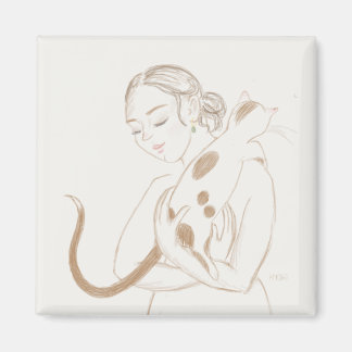 Kattunge Cuddles Magnet