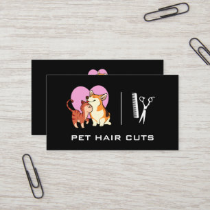 Kattunge Doggie Heart Logotyp Visitkort
