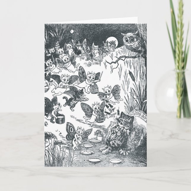 Kattunge Dream of Fairyland, Louis Wain Kort (Framsida)