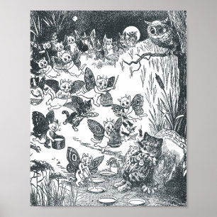 Kattunge Dream of Fairyland, Louis Wain Poster