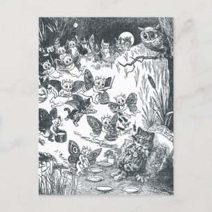 Kattunge Dream of Fairyland, Louis Wain Vykort