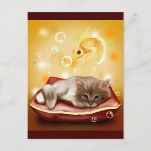Kattunge Dreams Vykort