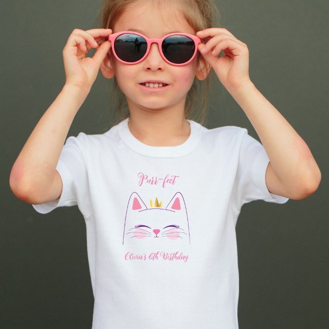 Kattunge Födelsedagsfest T Shirt (Skapare uppladdad)