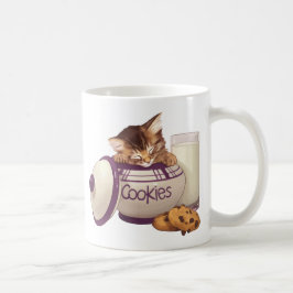 Kattunge för kakaburktabby kaffemugg