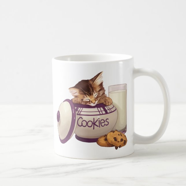 Kattunge för kakaburktabby kaffemugg (Höger)