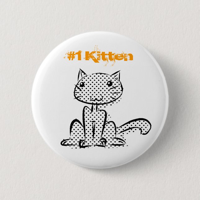 Kattunge för sitta #1 knapp (Framsida)