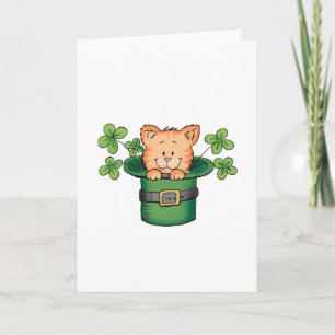 Kattunge för St. Patricks Kort