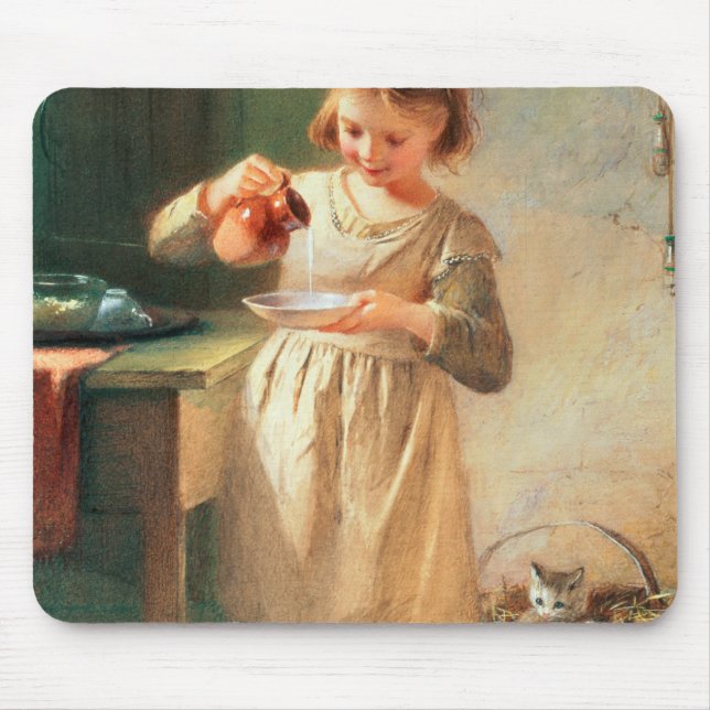 Kattunge frukost musmatta (Framsidan)