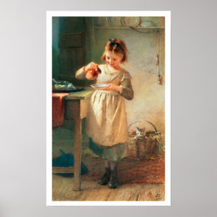 Kattunge frukost poster