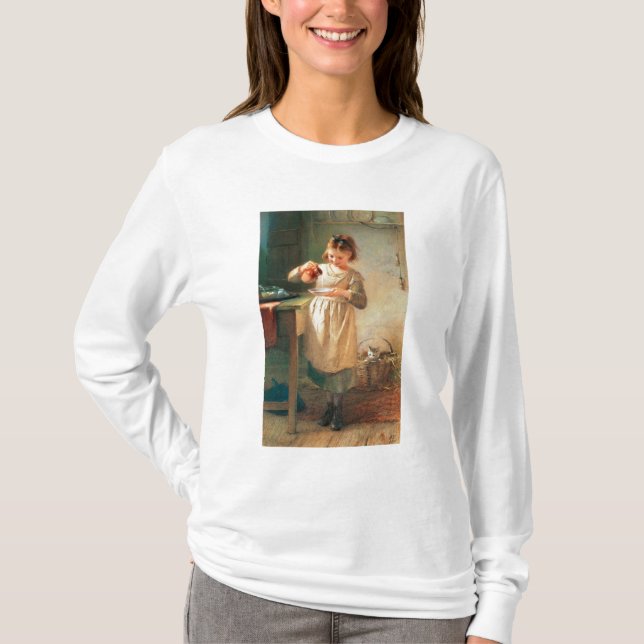 Kattunge frukost t-shirt (Framsida)