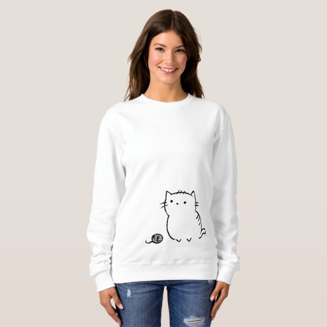Kattunge & garn t-shirt (Hel framsida)