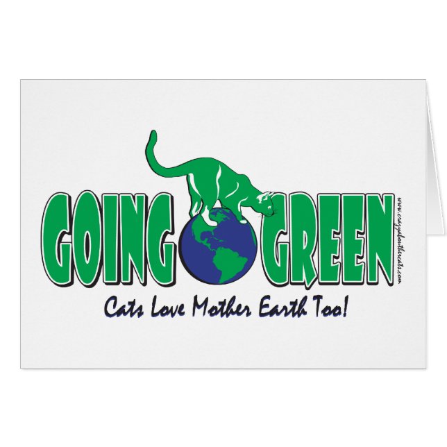 KATTUNGE-GOING-GRÖNT HÄLSNINGSKORT (Framsidan Horizontal)