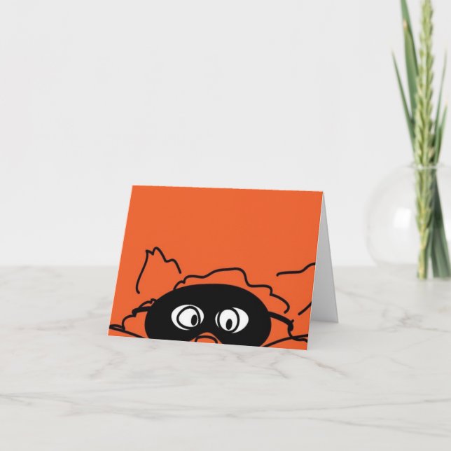 Kattunge Halloween-kort Kort (Framsida)