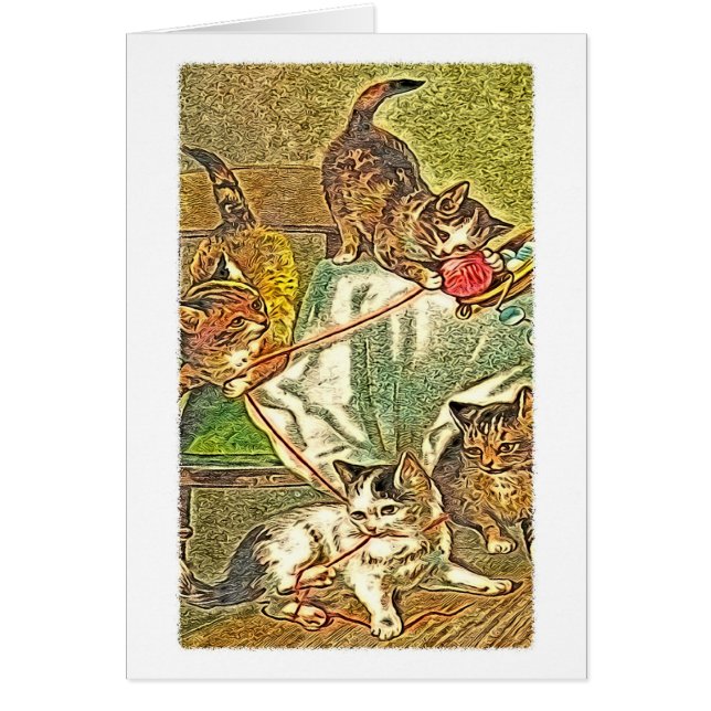 Kattunge Hälsningskort (Framsidan)