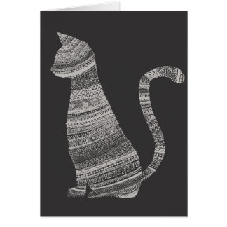 kattunge hälsningskort