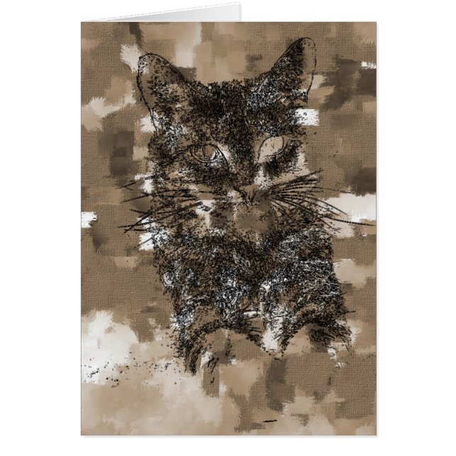 Kattunge Hälsningskort (Framsidan)