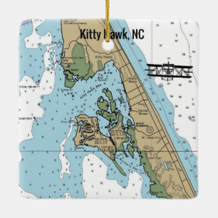 Kattunge Hawk NC-diagram Julgransprydnad Keramik