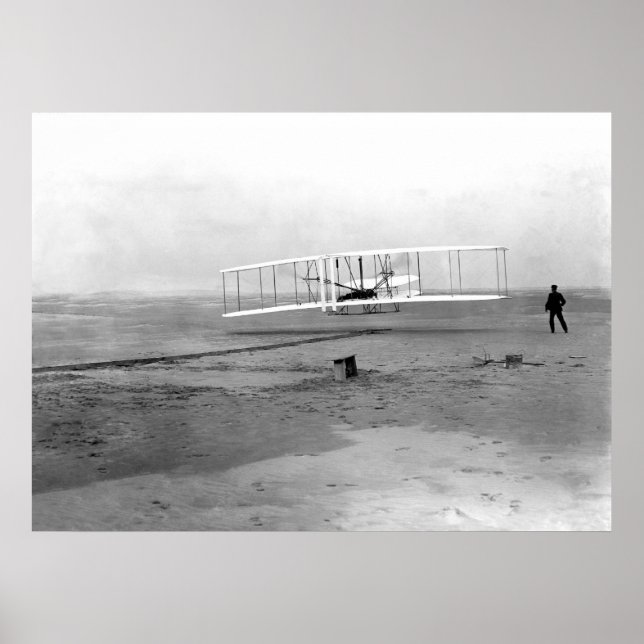 Kattunge Hawk, NC Wright Brothers First in Flight Poster (Framsidan)