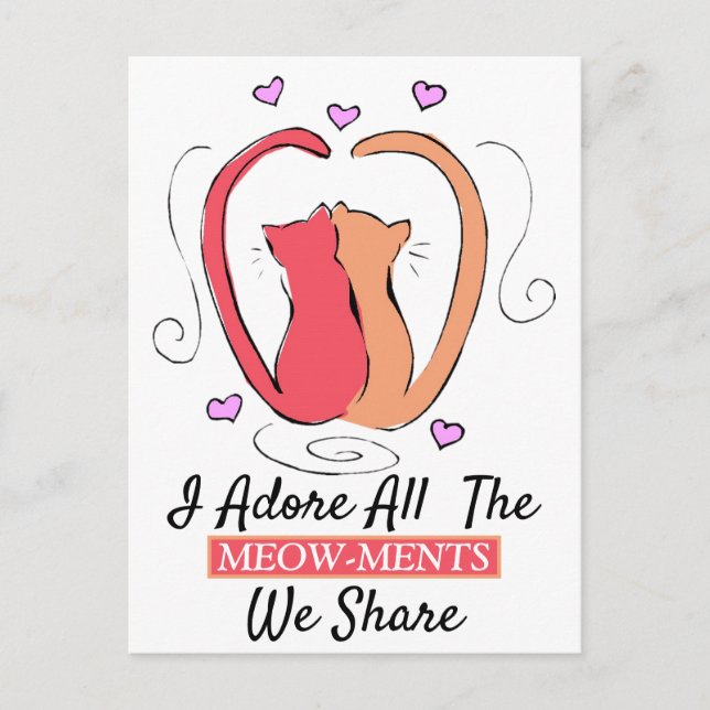 Kattunge, Heart Svan I, ångrar alla myggor Vykort (Framsida)