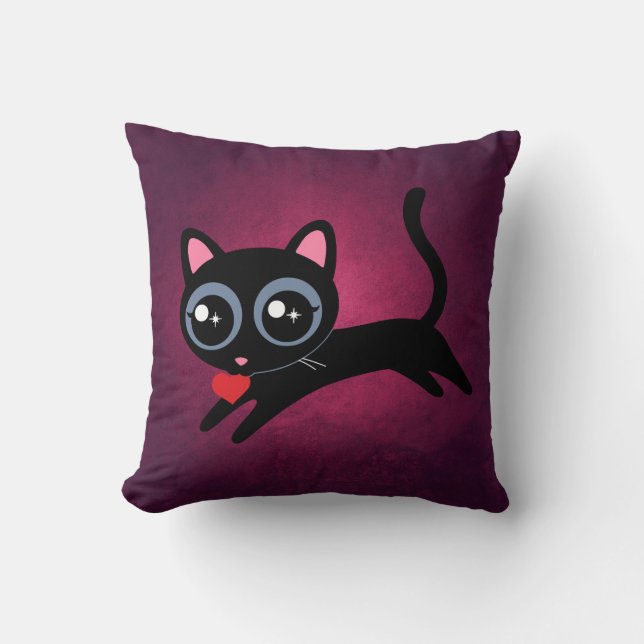Kattunge Heart Thief Cute Gift for Girl Kudde (Framsida)
