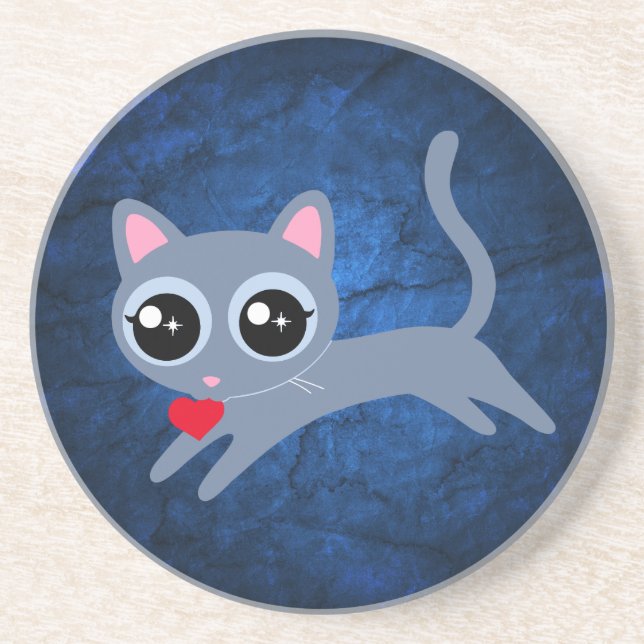 Kattunge Heart Thief Cute Gift for Girl Underlägg (Framsidan)
