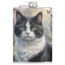 Kattunge i blomsterträdgården fickplunta