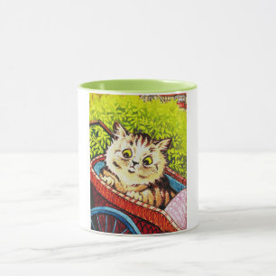 Kattunge i en barnvagn, Louis Wain Mugg