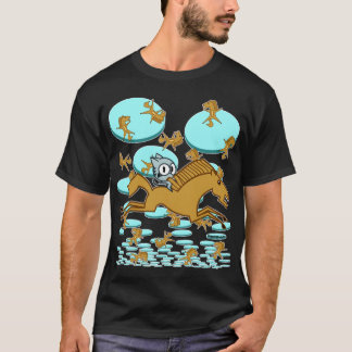 Kattunge i himmlen med hästar! tee shirt
