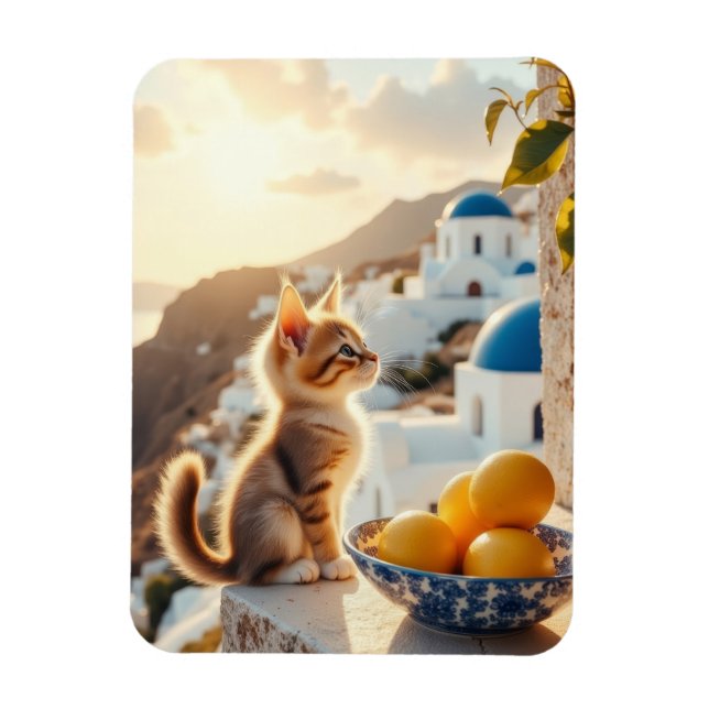 kattunge i Italien Magnet (Vertikal)