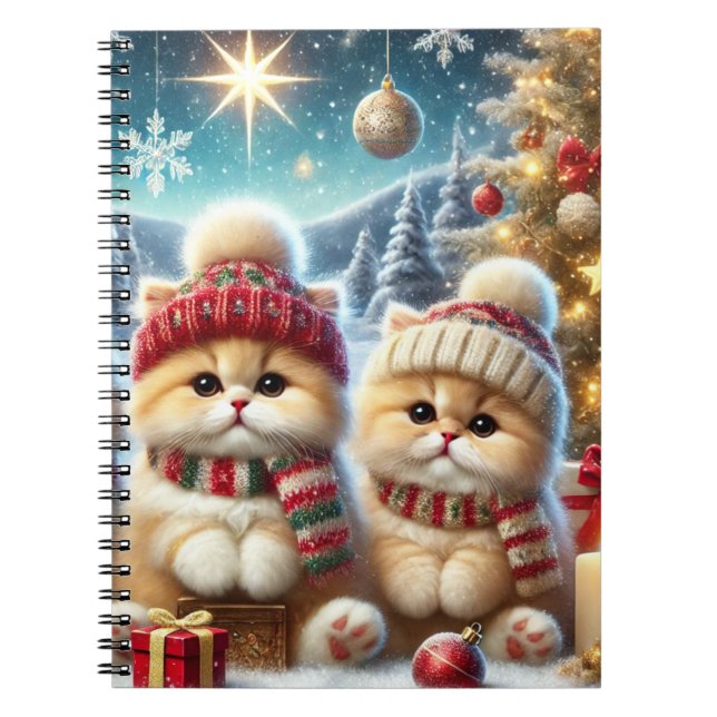 Kattunge i juldekretet och Snö Anteckningsbok (Framsidan)