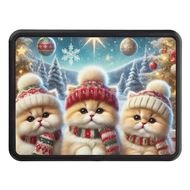 Kattunge i juldekretet och Snö Dragkroksskydd (Framsidan)