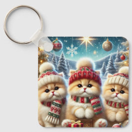 Kattunge i juldekretet och Snö Nyckelring