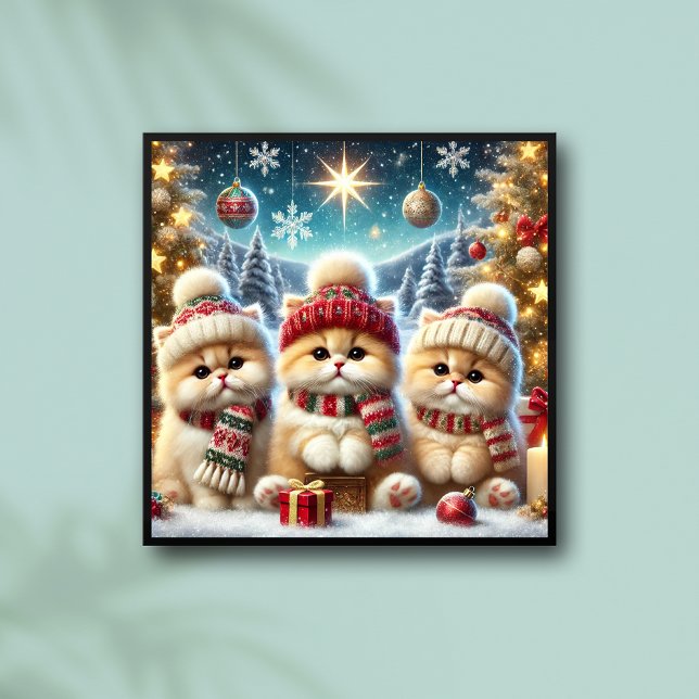 Kattunge i juldekretet och Snö Poster (Skapare uppladdad)