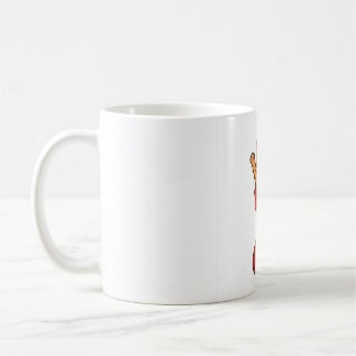Kattunge i julstrumpa överraskning kaffemugg