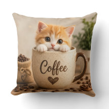 Kattunge i kaffekopp charm