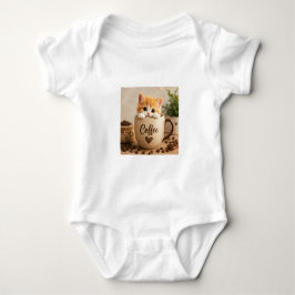 Kattunge i kaffekopp charm t shirt